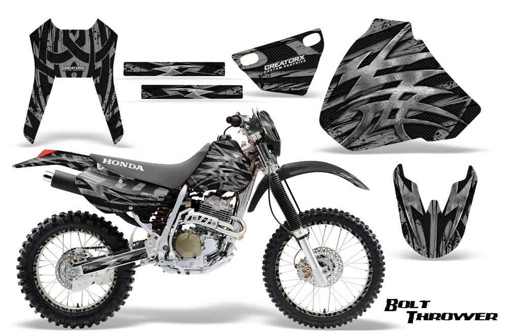 Honda XR 400 Graphics Kit Bolt Thrower Silver NP Rims